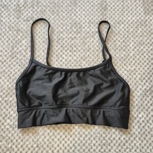 The Upside Natacha Sports Bra Women Size 6 Black Arrow Logo Adjustable Straps